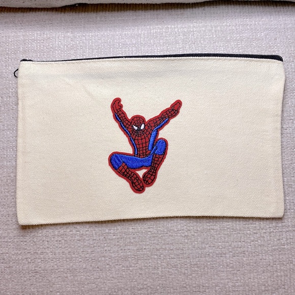 Marvel inspired Spider-Man Pencil Pouch or Makeup Bag New without tags - Picture 1 of 4